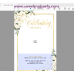 Ivory Roses Funeral Welcome Sign, Funeral Welcome Poster, (123)